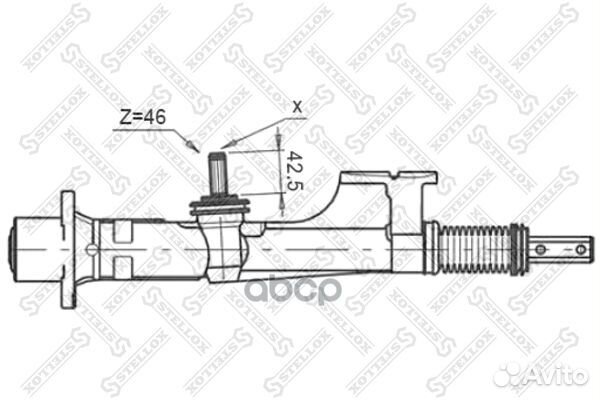 00-35007-SX рейка рулевая мех-ская 51651 Audi