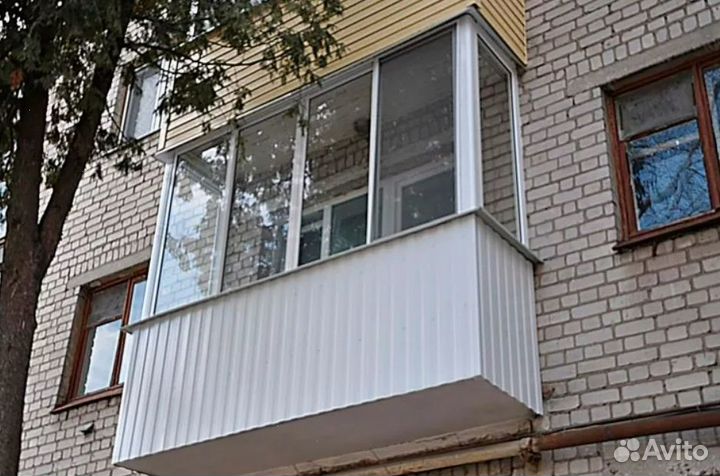 Остекление холодное с обшивкой