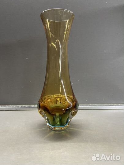 Ваза цветное стекло СССР