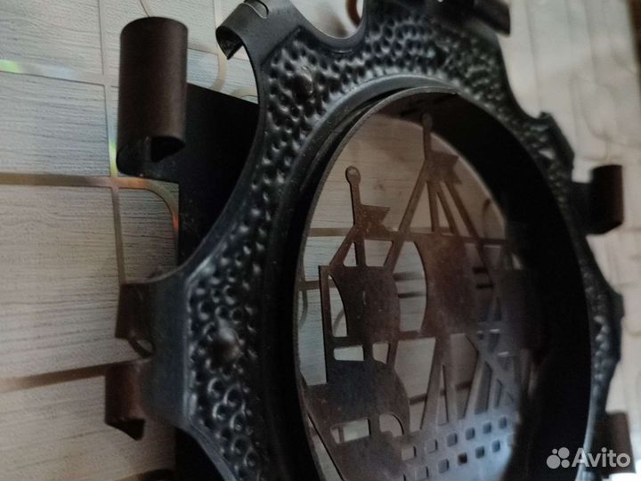 Интерьерное Панно настенное из металла Парусник