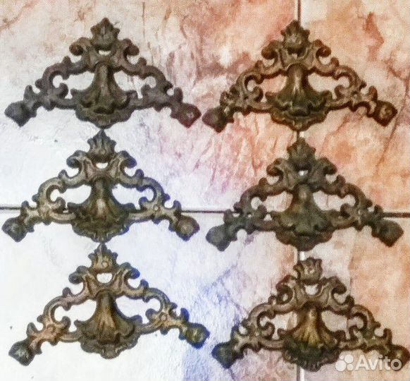 Антик. латунь чугун Циферблат Гири