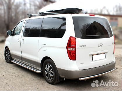 Защита заднего бампера Hyundai H-1, 2017-наст.вр