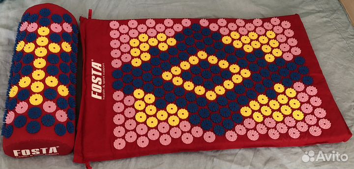 Акупунктурный коврик + валик, новые