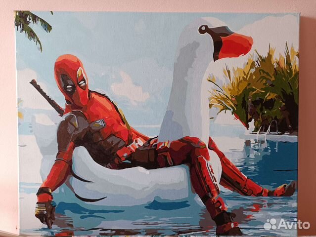 Картина на холсте. Дэдпул