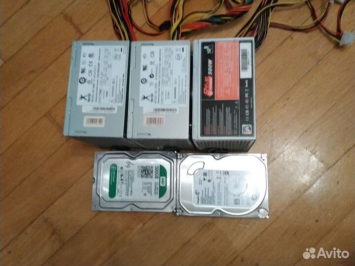 Блоки питания 450-500w + ж/д 500g