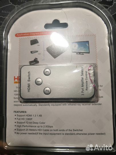 Разветвитель hdmi Switch