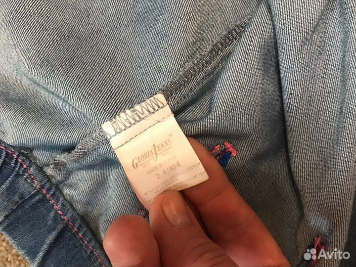 Джинсовый педжак для девочки 104