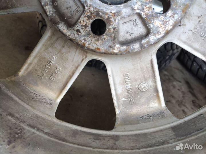 R15 195/65 Литье Зима Cordiant комплект VW Polo