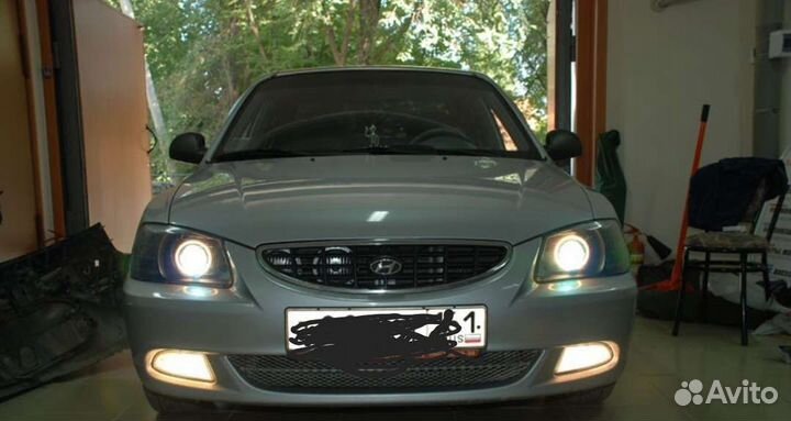 Передние фары, ксенон, линзы, Hyundai Accent