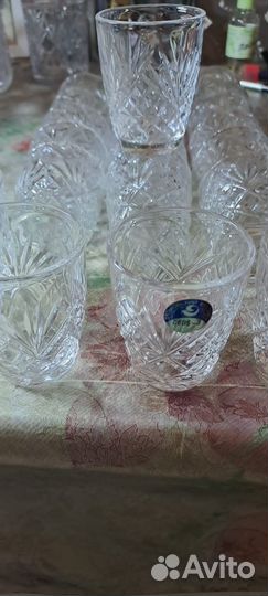 Дядьковский хрусталь, сср. Рюмки 21 шт