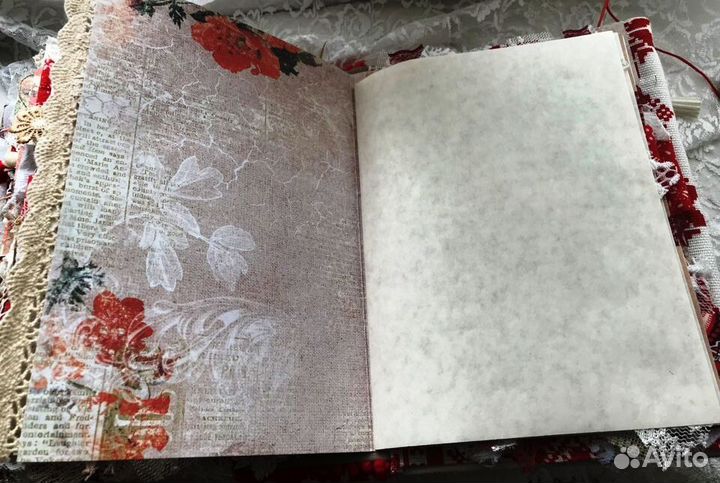 Блокнот ручной работы из антикварных материалов