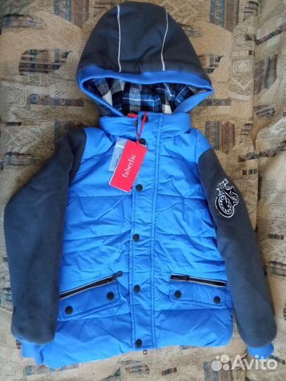 Утепленная куртка для мальчика 122 рост Faberlic н