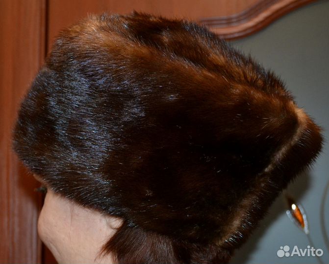 Две меховые шапки (корсак и норка) р.56-57