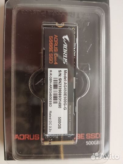 SSD M2 500gb Gigabyte Aorus gen.4
