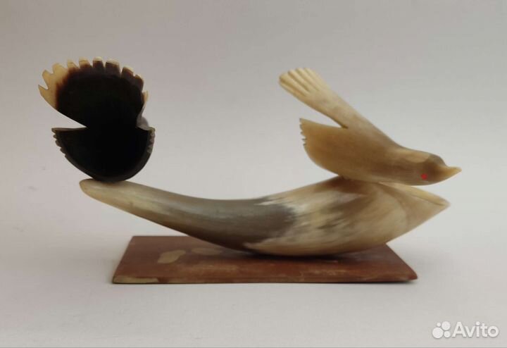 Сувенир из рога. Птицы. СССР