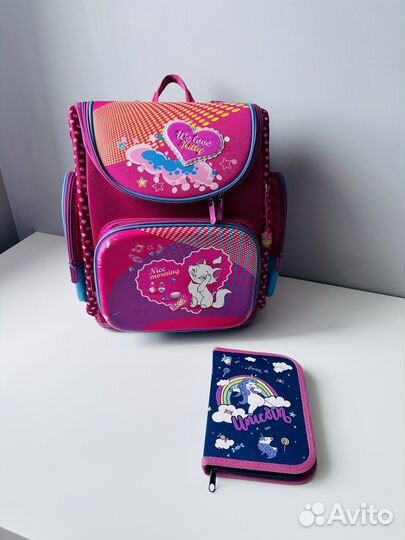 Школьный ортопедический рюкзак и пенал 1 2 3 4 кл