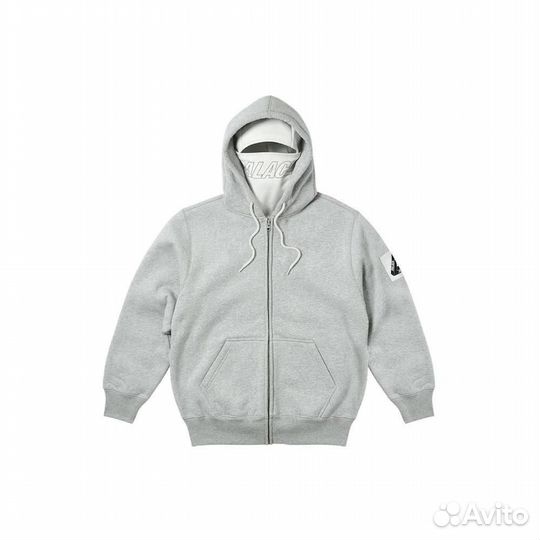 Зип худи palace с балаклавой