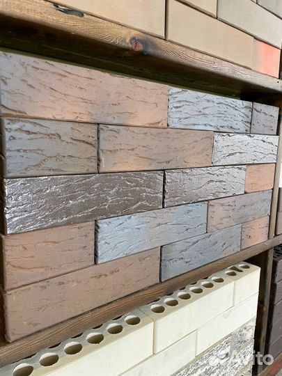 Кирпич облицовочный кладка нуар терра Braer