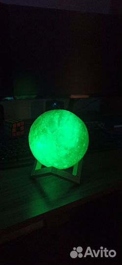 Светильник-ночник 3D шар Луна Moon Lamp, 15 см