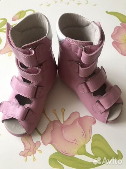 Тутор кожаный по ортоп. колодке (р. 22) - 2 шт