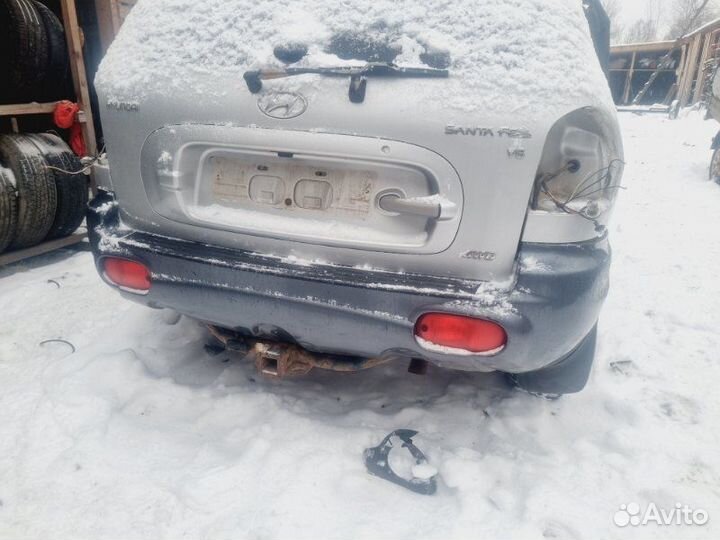 Бампер задний Hyundai Santa Fe 1 2.7 G6BA AT 2003