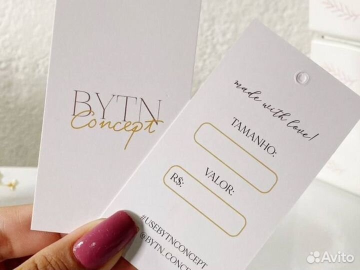 Бирки печать на одежду