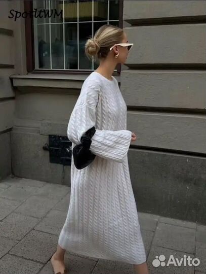 Трикотажное платье