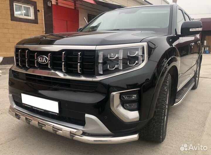 KIA Mohave 2021 Защита штатного порога труба