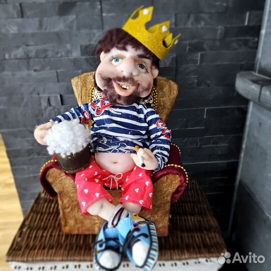 Подарок для мужчин, кукла царь, ручная работа