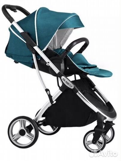 Коляска Dearest 1108 2021г. реверс.блок (изумруд)
