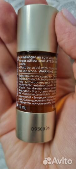 Clarins концентрат с эффектом загара для лица