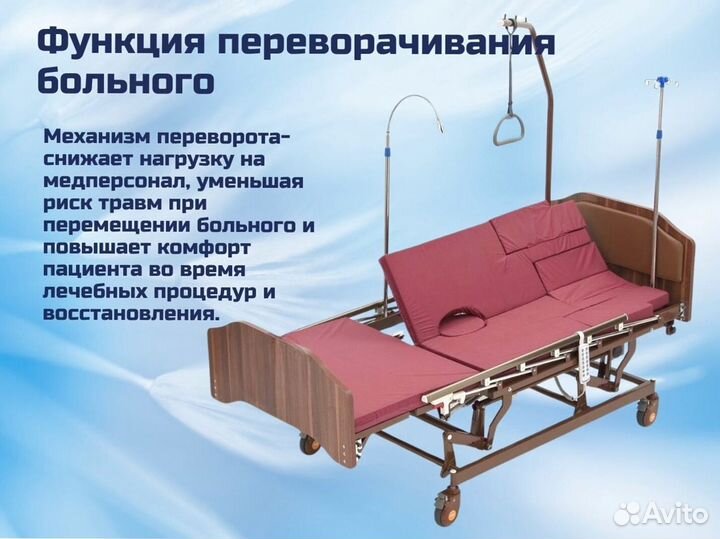 Медицинская кровать для ухода за больными