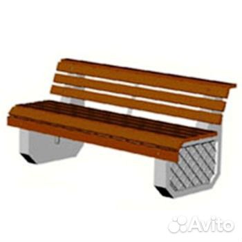 Скамья бетонная С1