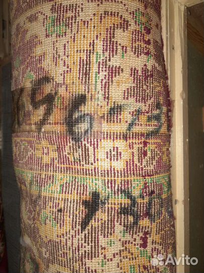 Ковер натуральная шерсть вишнёвый большой 2х3м