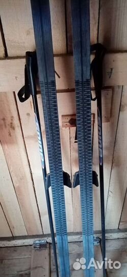 Беговые лыжи, палки и ботинки