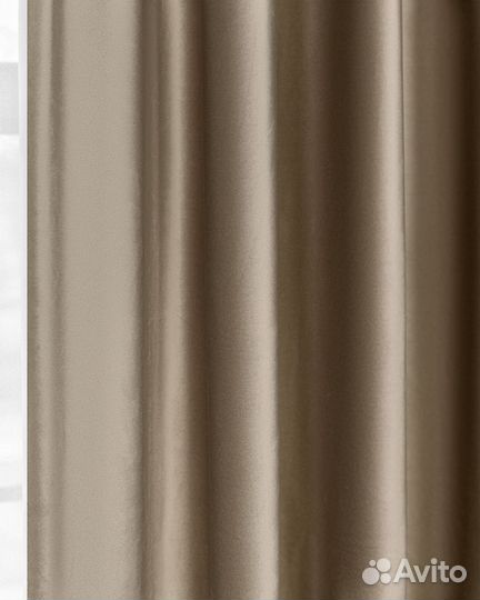 Шторы бархат Беллиссимо Светлая карамель