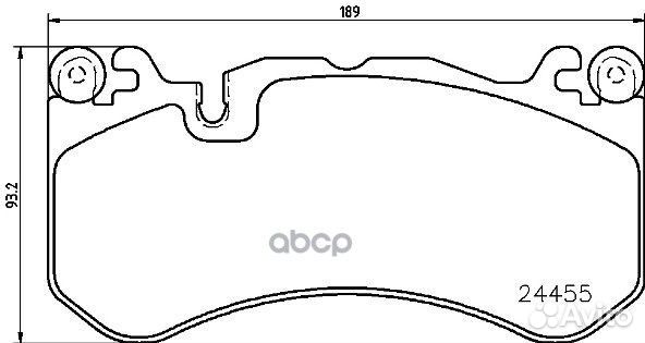 Колодки тормозные дисковые перед P50127 Brembo