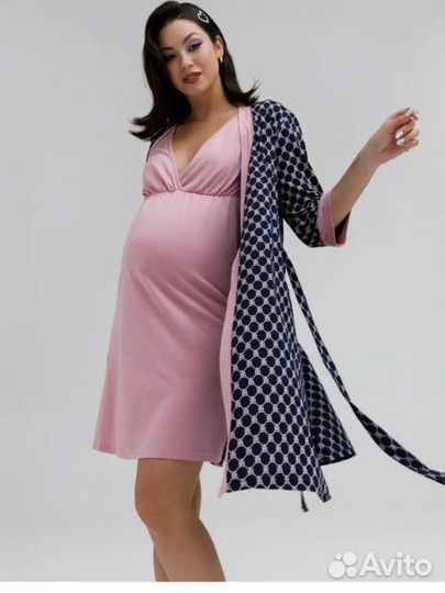 Халат и сорочка для беременных в роддом 46