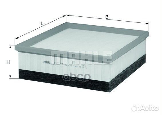 Фильтр воздушный LX20774 Mahle/Knecht