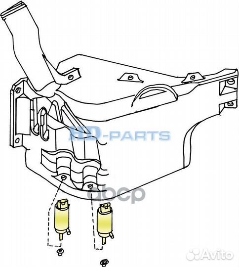 318434 насос омывателя Scania 4 Serie114/124/1