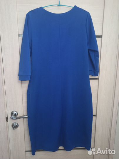 Платье синее 50р