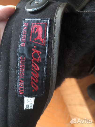 Дубленка натуральная мужская 48 50 размер