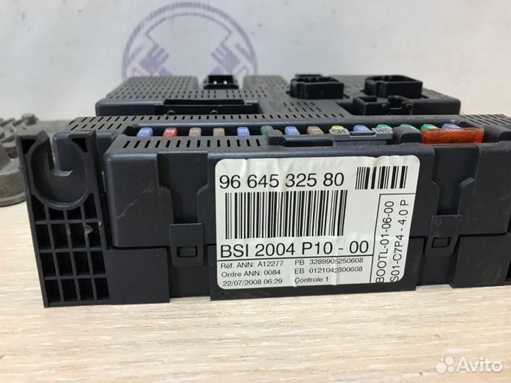 Комплект блоков запуска BSI эбу двс ключ Citroen