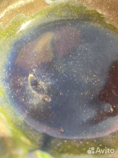 Керамическая пепельница озеро ручной работы