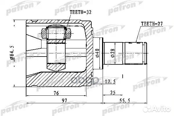 Шрус PCV1022 patron
