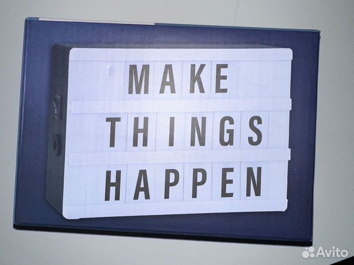 Светильник с буквами