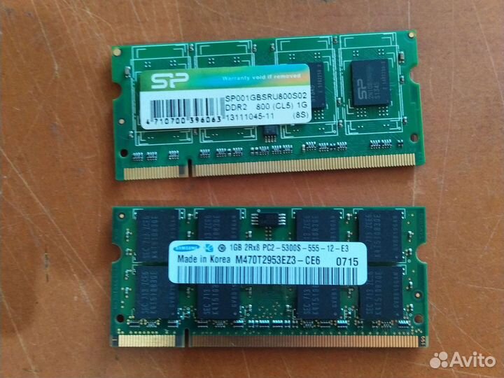 Оперативная память ddr2 для ноутбука
