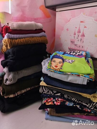 Огромный пакет (мешок) вещей на девочку от 158