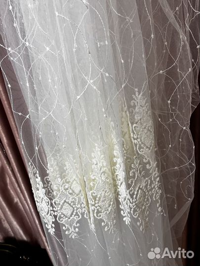 Тюль новая не подшитая