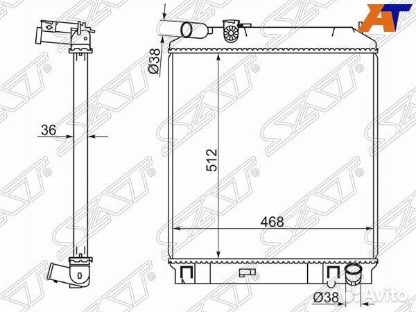 Радиатор isuzu ELF, isuzu ELF 03, isuzu ELF сб. Ро